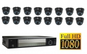Set FullHD: Recorder + 16x FullHD IP Camera