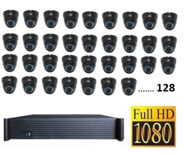 128 kanaals set FullHD incl. 128x FullHD IP camera 24000GB
