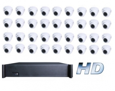 36 kanaals set FullHD incl. 36x IP camera 1080P FullHD POE 8000GB
