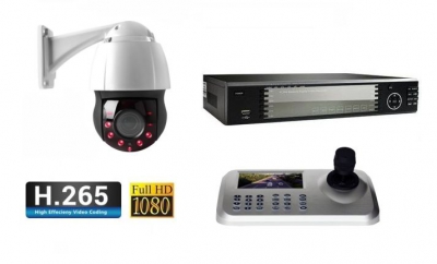 PTZ IP camera FullHD incl. recorder en controlboard