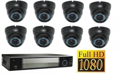 Set FullHD: Recorder + 8x FullHD IP Camera