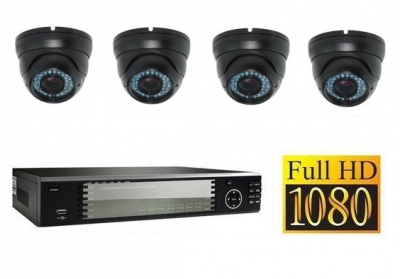 Set FullHD: Recorder + 4x FullHD IP Camera